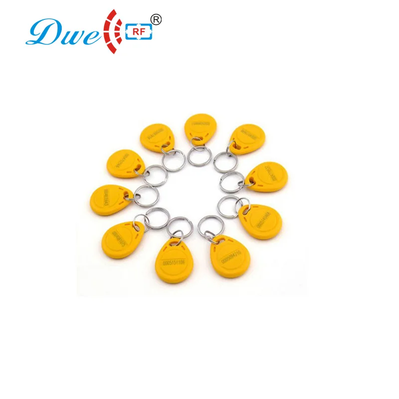 

DWE CC RF acces control card color 125khz waterproof mini key chain token for access control system