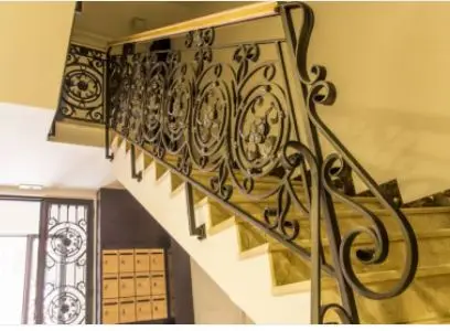 Hench 100% handmade forged custom designs stair railing design balustrade