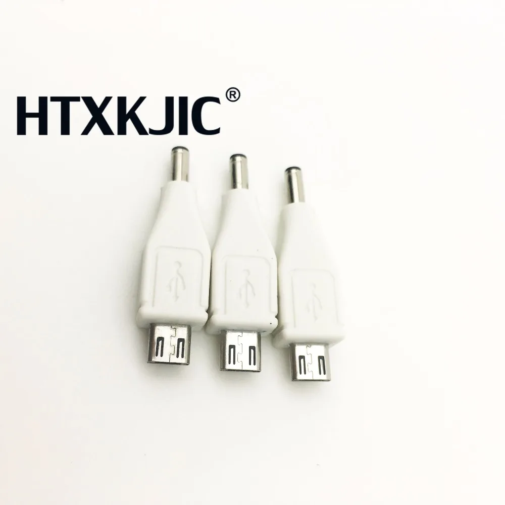 10 قطع مايكرو usb ذكر التوصيل إلى العاصمة 3.5*1.1 ملليمتر ذكر التوصيل dc المقابس شحن موصل الطاقة محول للهاتف المحمول