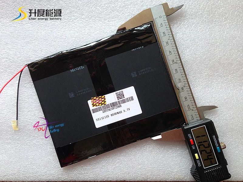 3.7 V ، 8000 mAh ، بوليمر ليثيوم أيون/بطارية ليثيوم أيون للكمبيوتر لوحي ، MID ، PDA ، DIY ل صانعي N10 Ampe A10 رباعية النواة ، HKC T90 ثنائي النواة