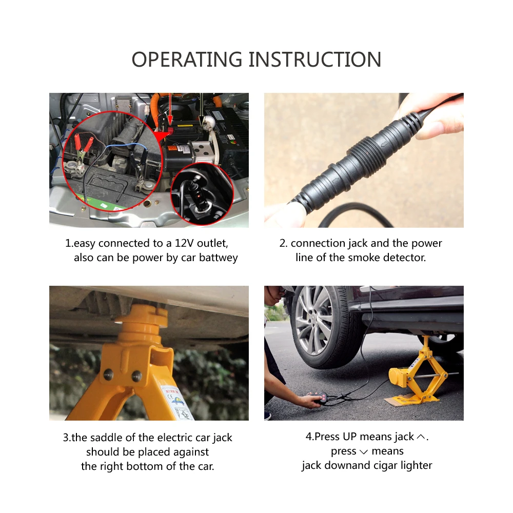 Portable 12V Car Jack 3Ton Electric Jack Auto Lift Scissor Jack Lifting Machinisms Lift jack