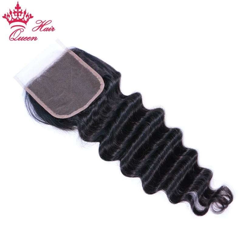 Real HD Lace 4x4 Transparent Lace Closure Loose Deep Wave Closure Free Part Human Hair Swiss Lace Brazilian Virgin Raw Hair