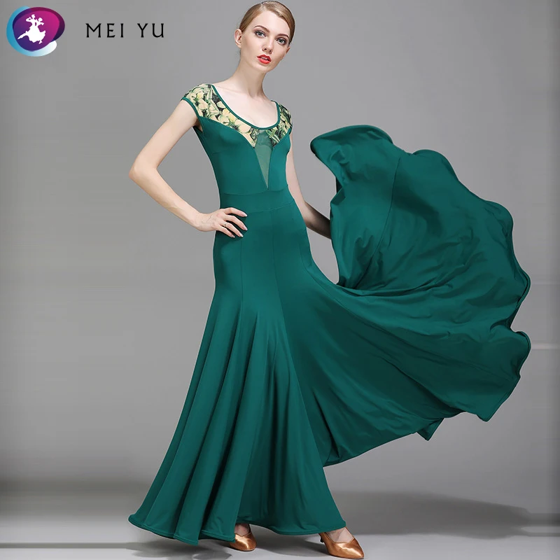 

MEI YU S9025 Modern Dance National Standard Dance Big Swing Skirt Referee Uniform