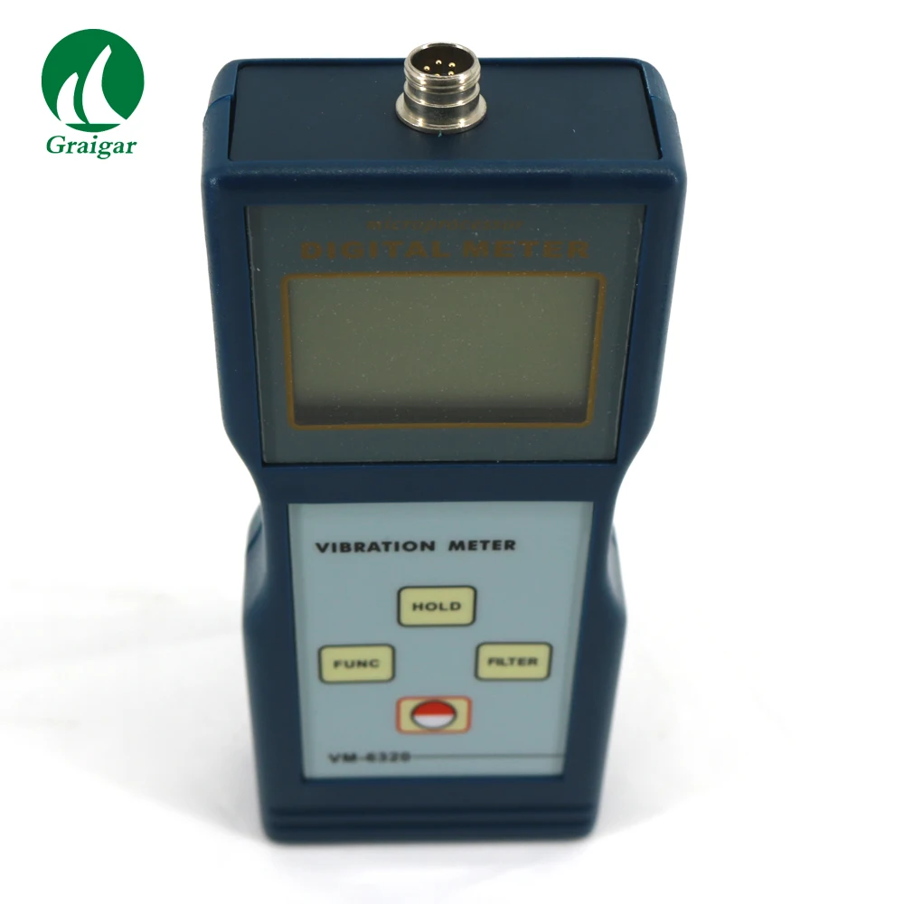 Medidor de vibración de alta precisión, probador de instrumentos NDT VM6320 (1 a 10KHz) / p-p 0,1-200mm/s0, VM-6320