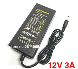 電源アダプター,ledストリップライト用トランス,12v 3a dc 12v 3a ac 110-240v,5050 2835 dc 5.5x2.5mm