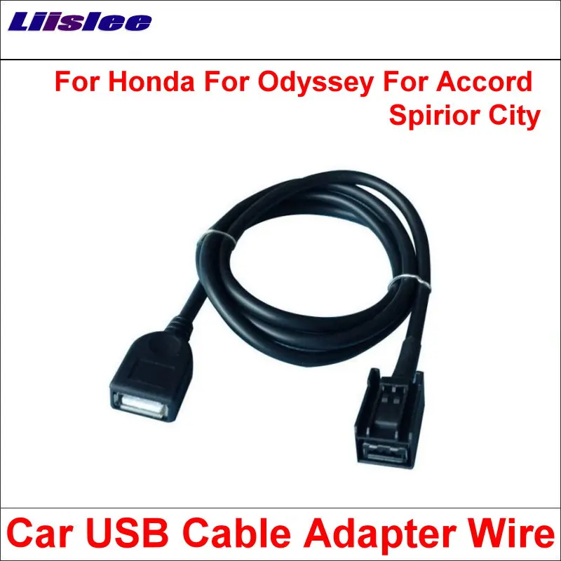 

For Honda Odyssey/Accord/Spirior/City Original Plugs To USB Adapter Conector Car CD Radio Audio Media Cable Wire