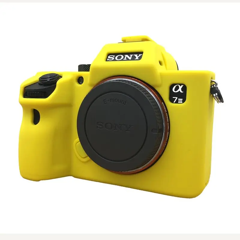 A7iii Silicone Case Soft Camera Video Bag Rubber Camera Case Protective Body Cover Skin For Sony A7 III A7R mark 3 A7RM3 A7R3