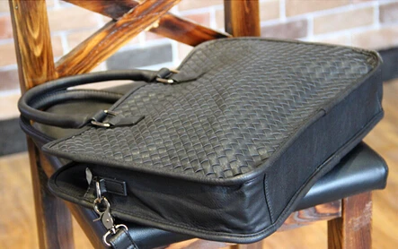 Woven briefcase2021 OL office man Briefcase The single shoulder bag fashion life simple bag  computer case