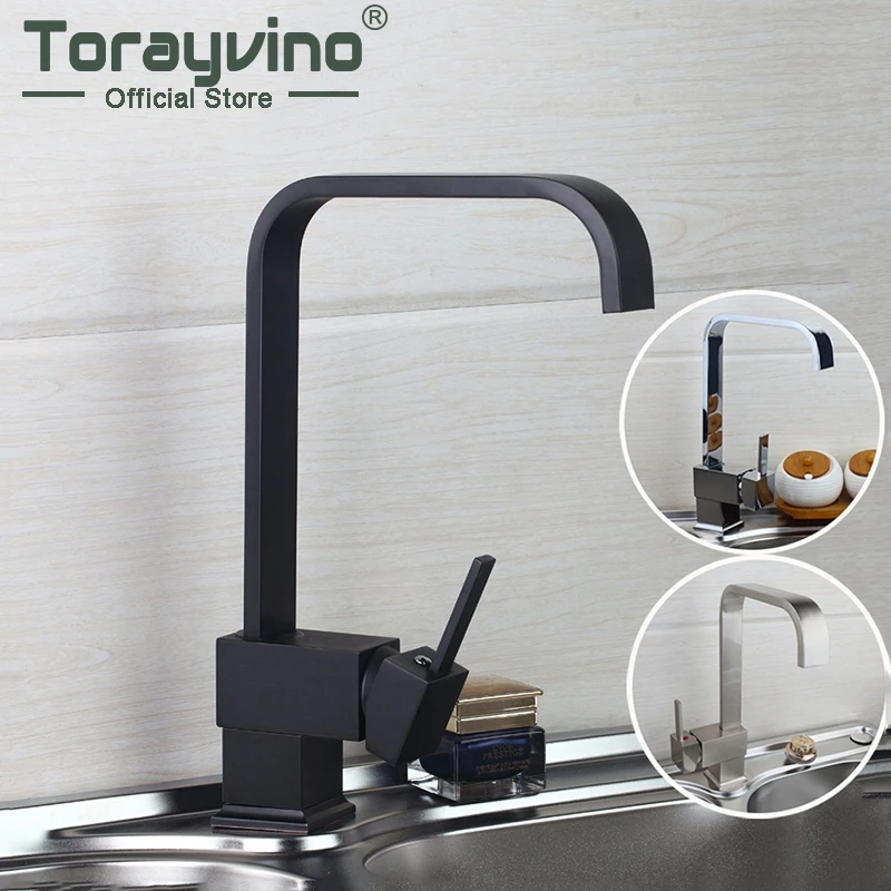 

Kitchen Faucets Mixer 360 Swivel Mixer Tap Brass Faucet Nickel Brushed Brass Material Kitchen Taps&Faucets