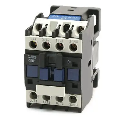 CJX2-0901 24V 50/60Hz Coil Voltage 3-Phase 3-Phase NC AC Contactor