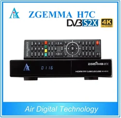 Nowy 4K UHD odtwarzacz Kodi do telewizora ZGEMMA H7C Ci Conax QTStalker Ultra CPU Multistream HEVC/H.265 DVB-S2X 2x DVB-T2/C potrójne tunery