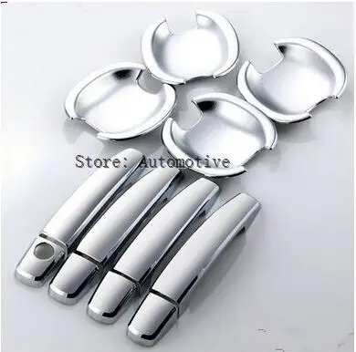 

New Chrome Door Handle Cover + Cup Bowl combo For Toyota Yaris Vios 2006 2007 2008 2009 2010 for Toyota Corolla 2003 - 2013