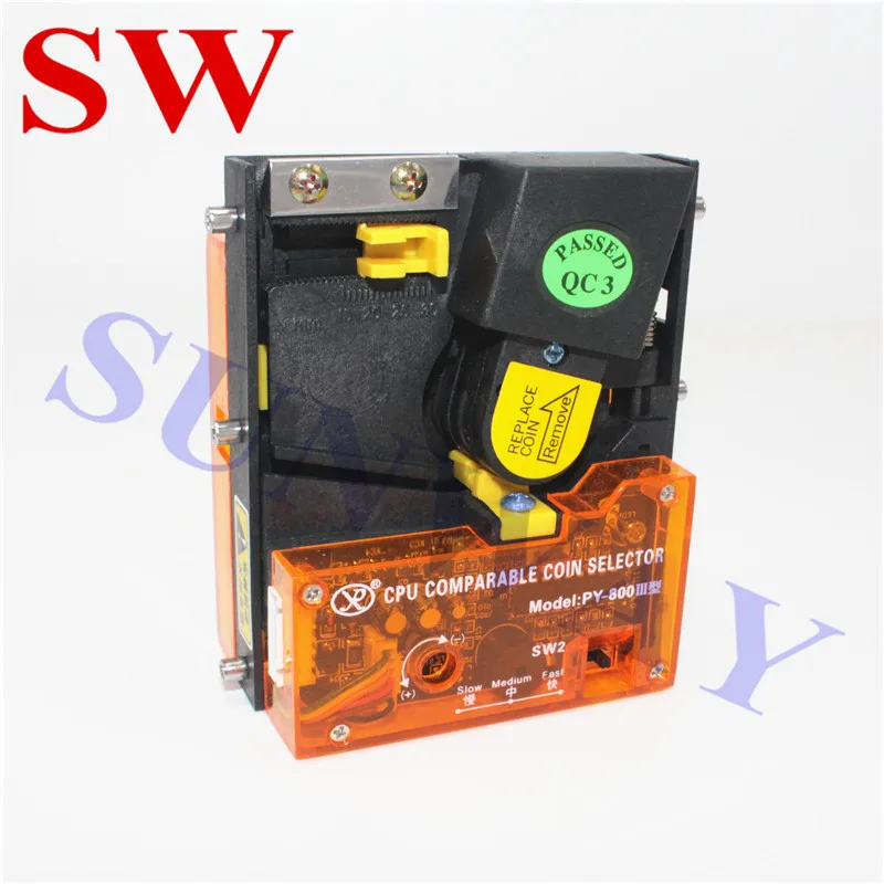 2PCS PY-800 Advanced CPU comparable Coin selector arcade game accessories vertical coin acceptor for coin operator cabinet