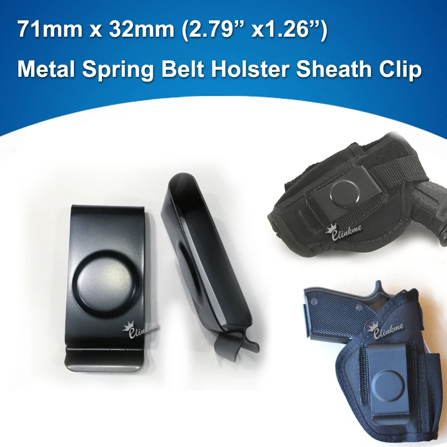 1pcs 71mm x 32mm Metal Spring Belt Holster Sheath Gun Clip for hybrid IWB holsters Handicraft accessories