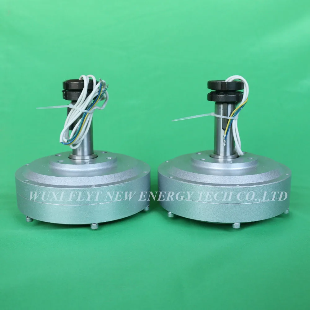 الصين مصنع 1KW 12V 24V 48V Coreless مولد الطاقة البديلة منخفضة دورة في الدقيقة 130/200/300/500 دورة في الدقيقة 1000W مولد طاقة مجاني