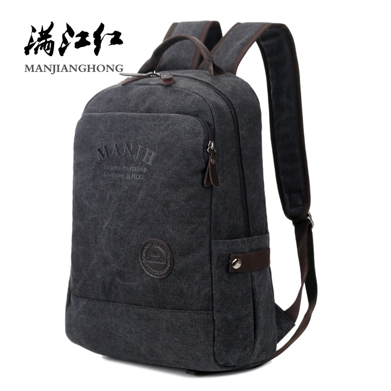 

Vintage Canvas Travel Backpack Men Fashion Printing Men Laptop Backpack 14 Inch Casual School Backpack Bags For Teenage Boy 1333