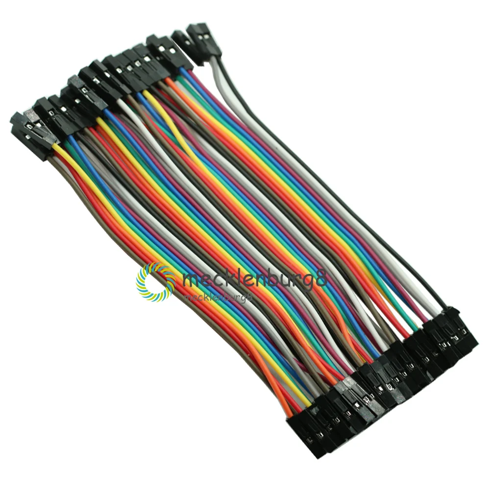 40pin dupont cable jumper wire dupont line female to female dupont line 10cm 1P diameter:2.54mm