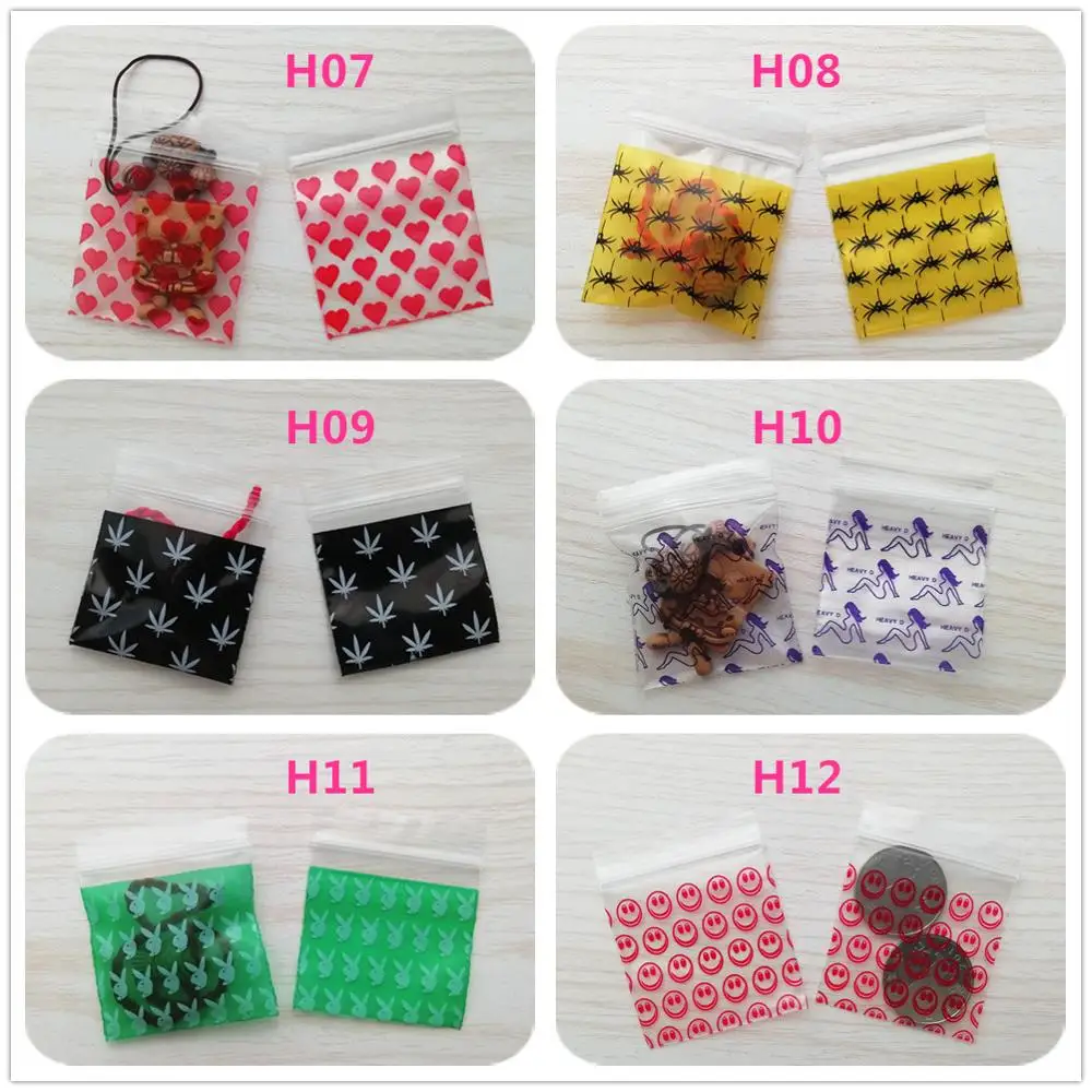 Wholesale Resealable Plastic Ziplock bags 500pcs 1000PCS Small Jewelry Zip Baggies Food Zip Lock Design Bags H0121