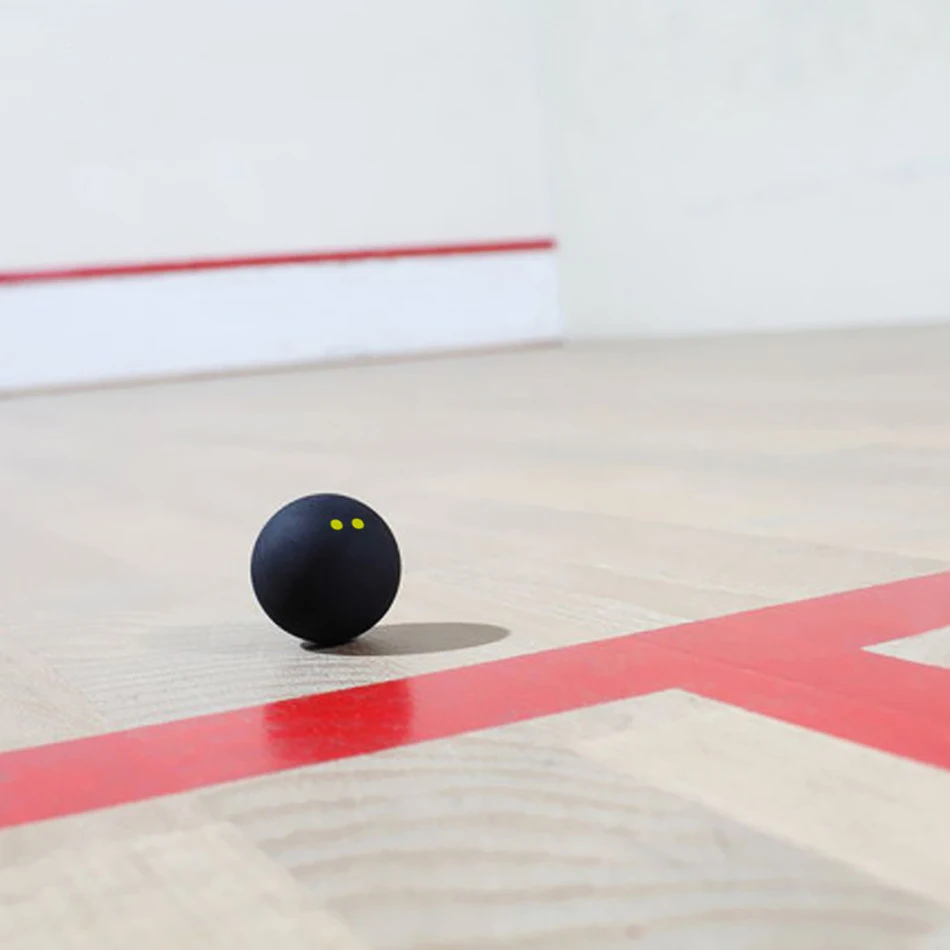 Balle de sport en caoutchouc à Double Point jaune, 2 ou 4 pièces, pour l'entraînement à la vitesse