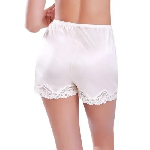 Women Anti-Static Slip Pettipants Loose Satin Bloomers Short Sleep Buttoms Solid Loose Comfort Women Clothing