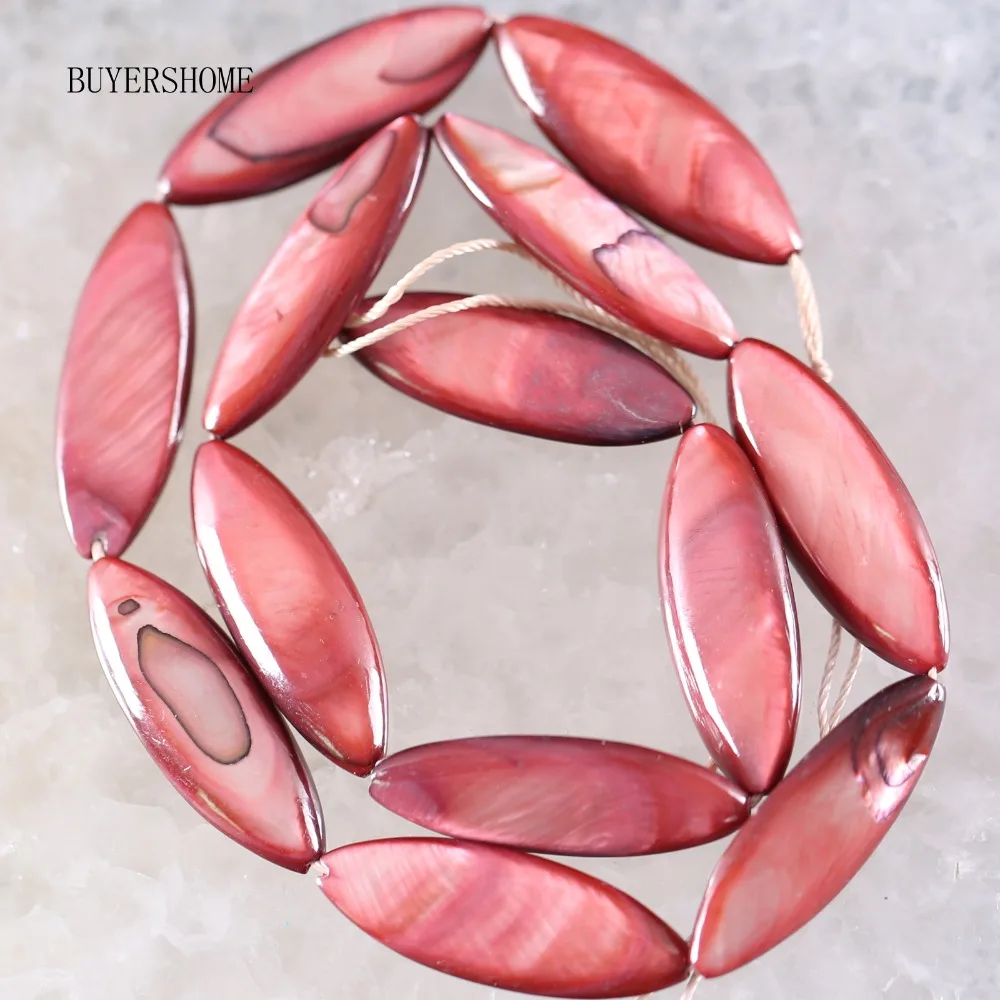 Fahion Jewelry 10X30MM  Color Mother Of Pearl Shell Loose Beads String 15\