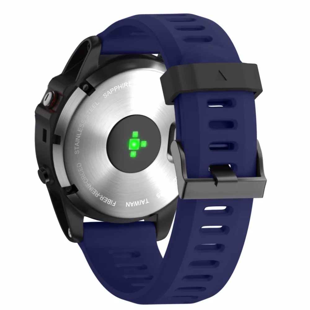 26mm Outdoor Sport Silicone Wrist Strap with tool Replacement Bracelet for Garmin Fenix 3 3 HR /5X 5X Plus /6X 6X Pro Watchband