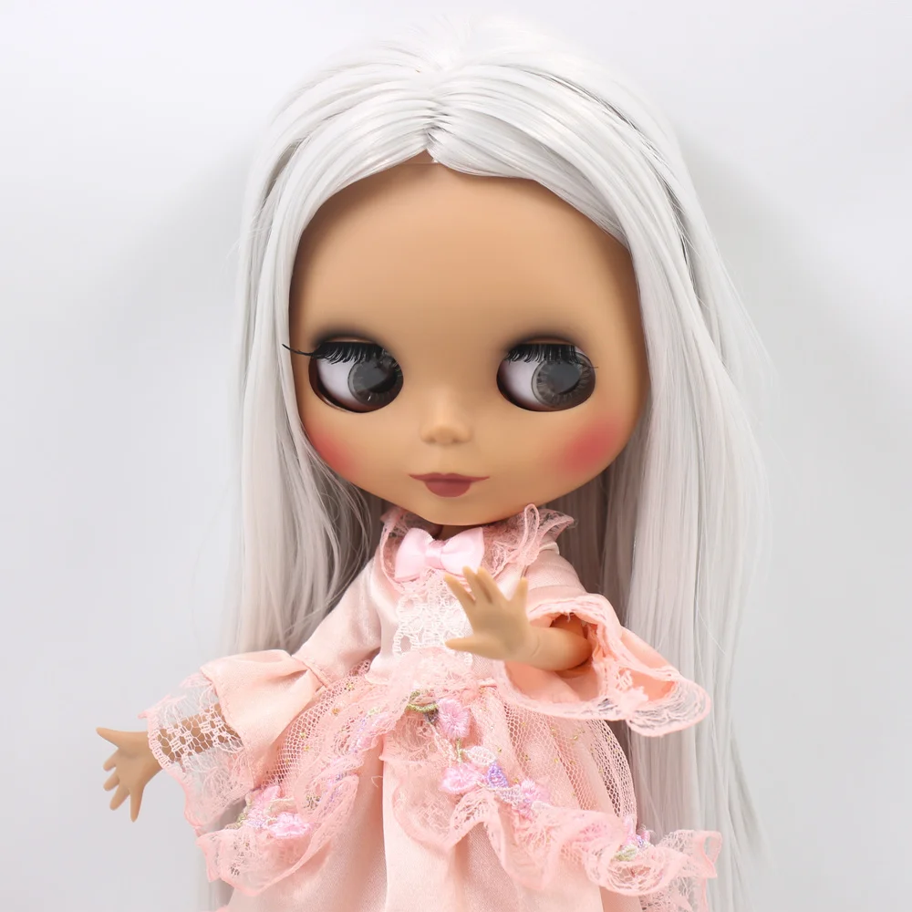 ICY DBS Blyth Doll No.BL1003 Grey Straight hair 1/6 bjd OB24 ANIME GIRL