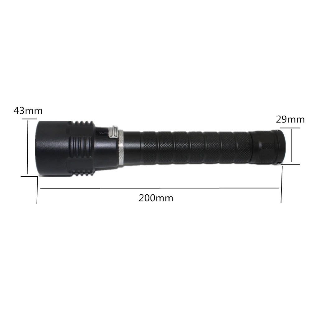 Tactical 3x XM-L2 LED Flashlight 3200Lm Powerful Waterproof Underwater Dive LED Diving Flashlight Torch Lamp Yellow Light