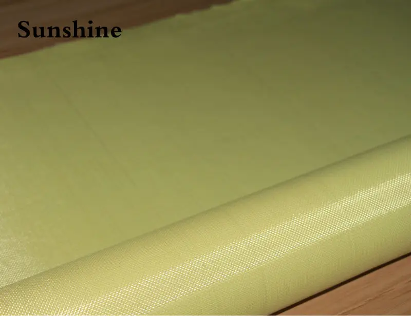 Aramid Fiber Cloth Plain Weave Fabric 240gsm 0.24 Thickness Yellow Cloth  High Strength