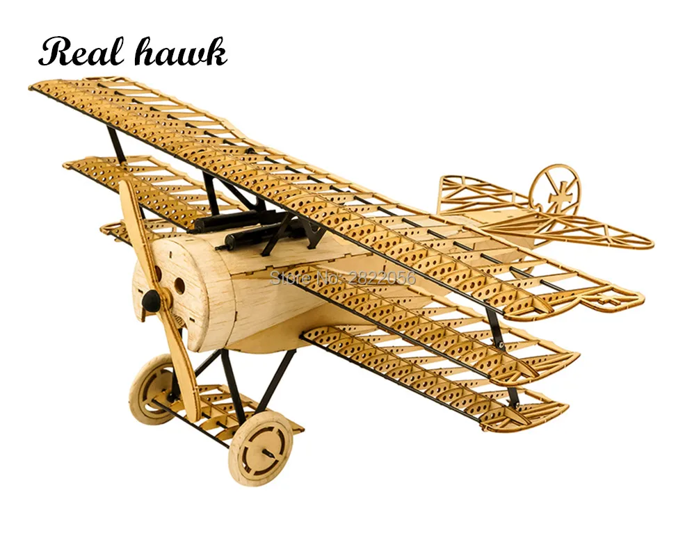 DIY Craft, Wood Building Kit,Building Toys, Christmas Gift Present,1:18 Fokker DRI Static Models X11