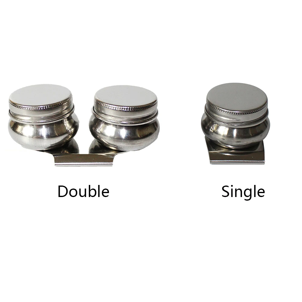 เครื่องมือสแตนเลสสตีลอุปกรณ์ทำความสะอาดง่ายกลองรูปร่างนักเรียนภาพวาดน้ำมันหม้อโรงเรียน Palette เดี่ยวคู่ Dipper