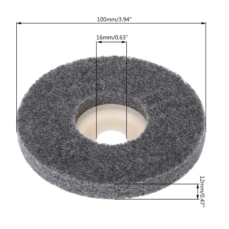 Utensili abrasivi del disco abrasivo della mola di lucidatura della fibra di Nylon di 100mm per la smerigliatrice di angolo