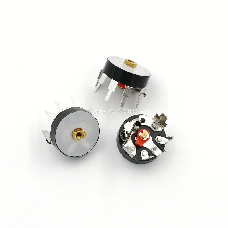 5PCS Radio Potentiometer RV12MM B503 B50K Power Amplifier Volume Potentiometer With Switch Corner Pin