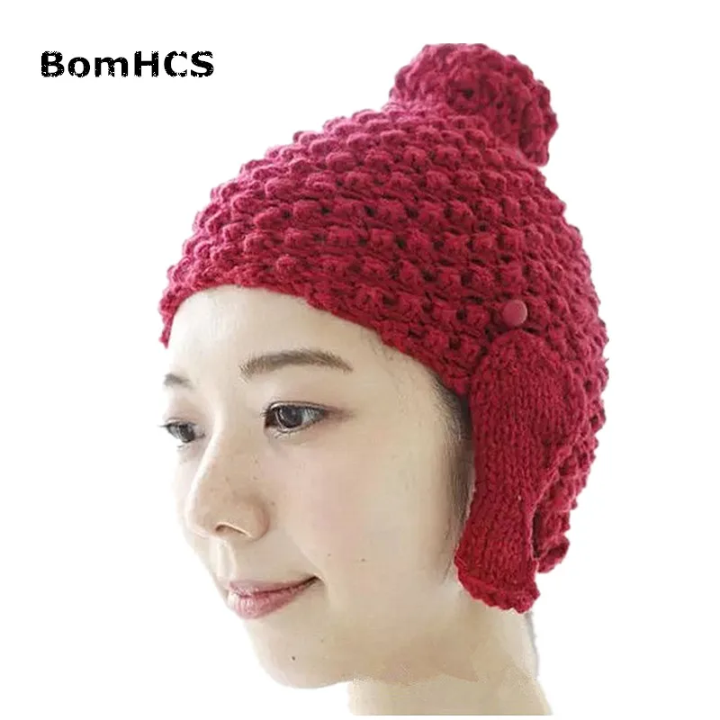 BomHCS New Design Lord Buddha Caps Hand Knitted Funny Personality Warm Hat Beanie