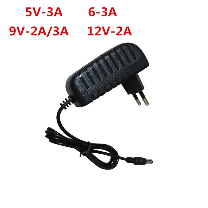 1 pcs 100-240V AC to DC Power Adapter for Charger 3V 4.5V 5V 6V 7.5V 9V 12V 0.5A 1A 2A 3A EU US plug 5.5 mm x 2.1 mm