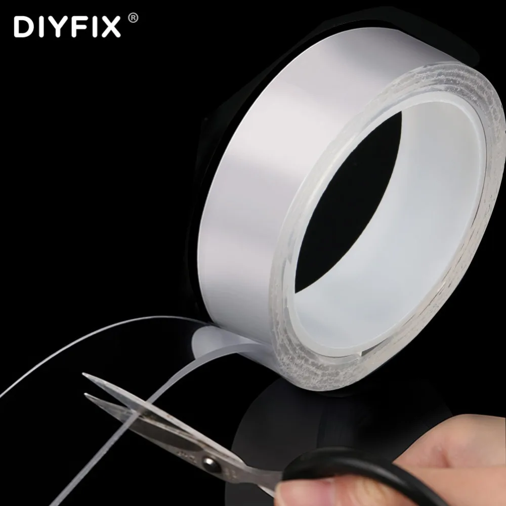 DIYFIX Multifunctional Nano Double-Sided Adhesive Tape Reusable Duct Sticker Traceless Washable Stretchable Removable Tapes
