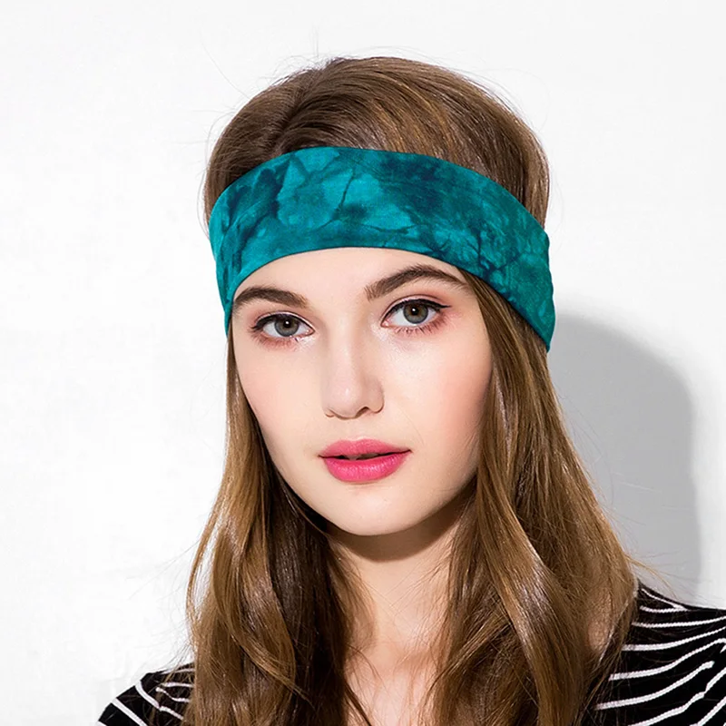 GZHILOVINGL Fashion Narrow Elastic Sweatband Hair Headband Headwear cotton Yoga Gym Sport Running thin Turban headband for Women