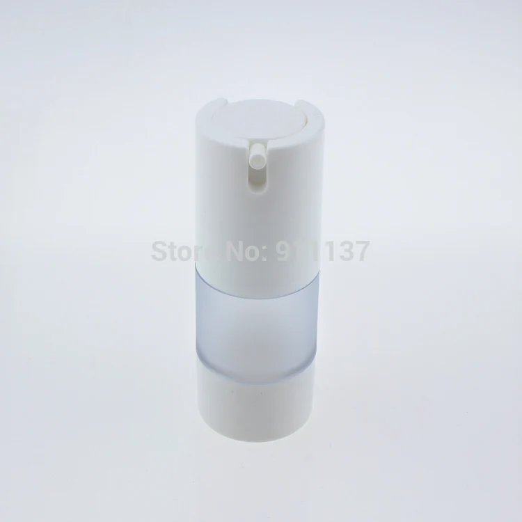 

ZA213 frost 15 ml airless bottle for cosmetic , pp 15m airless pump bottle , plastic round 15ml airless cosmetic bottles