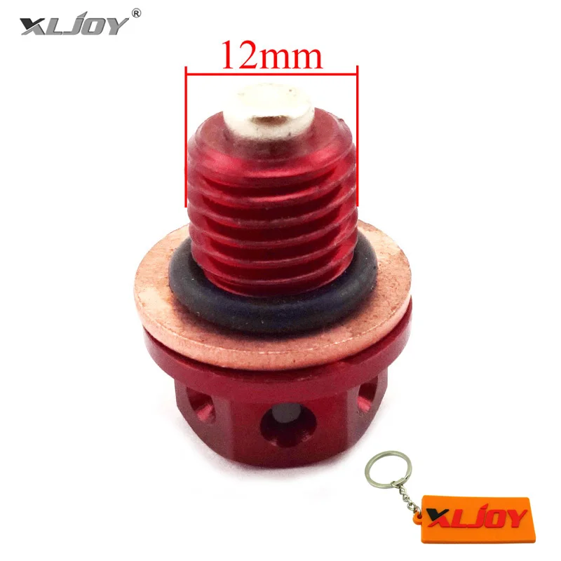 Red Oil Magnetic Drain Bolt Plug For Chinese Engine Lifan YX Zongshen Loncin Pit Dirt Bike 50cc 90cc 110 125cc 140cc 150cc 160cc