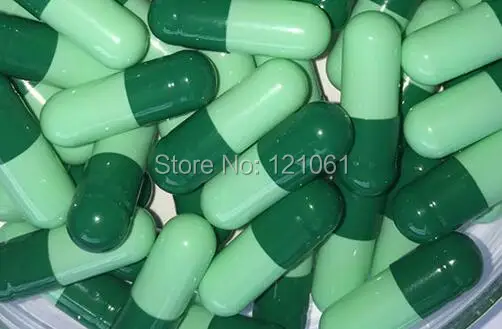 0#10,000pcs! green-light green colored empty capsules,hard gelatin empty capsules size 0(joined or seperated capsules)