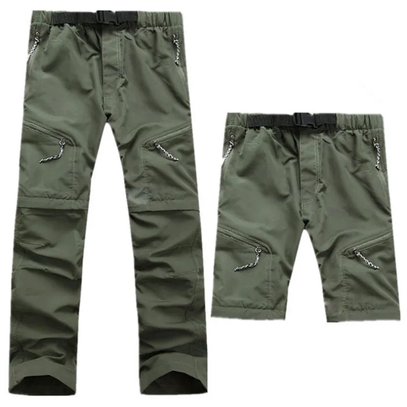 Summer Detachable Quick Dry Men Pants New 2017 Waterproof Military Active Multifunction Trousers Pockets Mens Casual Cargo Pants