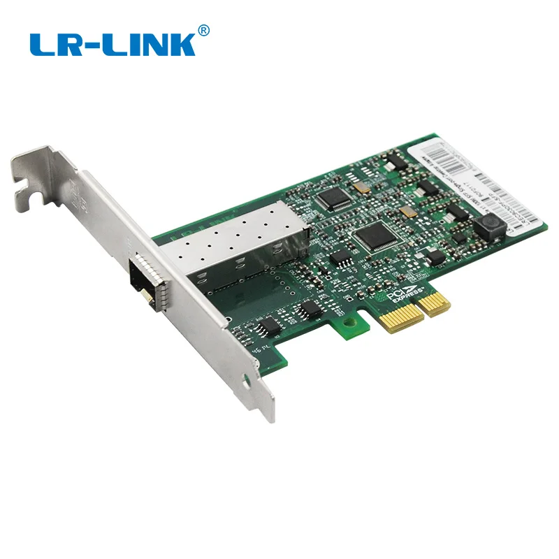 Карта контроллера интерфейса сети Ethernet LR-LINK 9030PF-SFP PCI Express 100 Мб, адаптер сервера Intel 82574, чип для настольного ПК