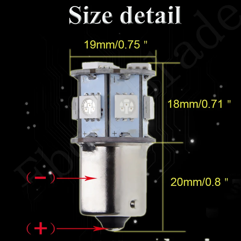 1/2 Pcs 6V DC 1156 BA15S 1157 BAY15D LED Lamps For Car Motor Tail Backup Brake Reverse Turn Signal Light Bulb White Amber RED