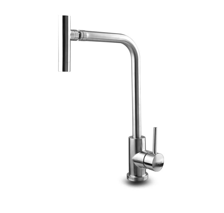 

High quality 304 stainless steel faucet with brushed finish pull out kitchen faucets brushed faucet hot and cold water faucet