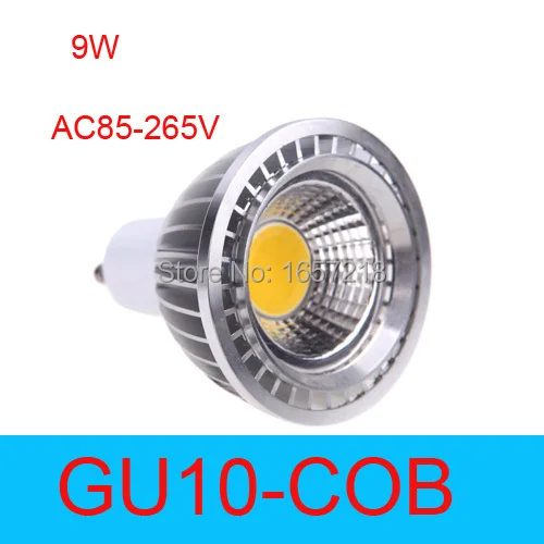 High Luminous Spotlight LED lamp light 9W GU10 par 20 COB LED Spot Light Bulbs Lamp Warm white/Cool white Free shipping