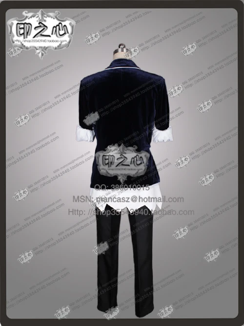 DIABOLIK LOVERS Subaru Sakamaki Cosplay Costume Japan Anime Halloween Uniform Shirt+Vest+Coat+Belt+Pant gift necklace 11