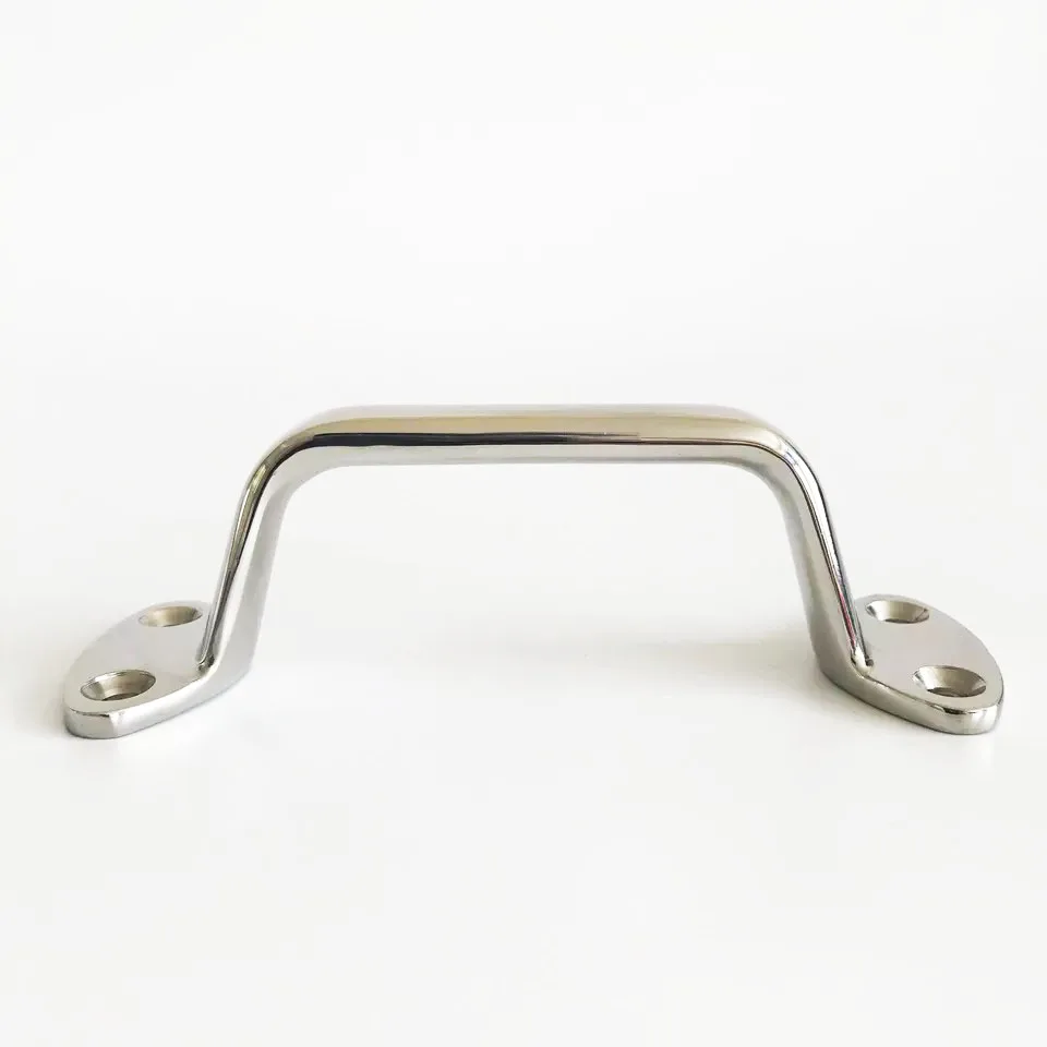 JEAZEA 316 Stainless Steel 15cm Marine Boat Yacth Large Cleat Door Hatch Grab Handle Handrail Boat Accessories Replacement