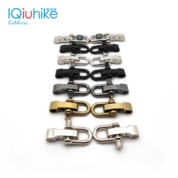 2 قطعة سبائك عالية الجودة قابل للتعديل U شكل مرساة تكبل في الهواء الطلق بقاء حبل سوار Paracord مشبك للرياضة في الهواء الطلق