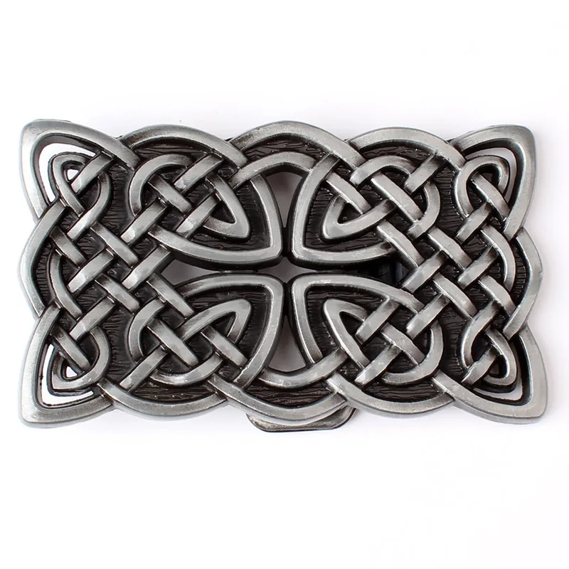 Metal  Line Belt Buckle Width 4.0CM National Style
