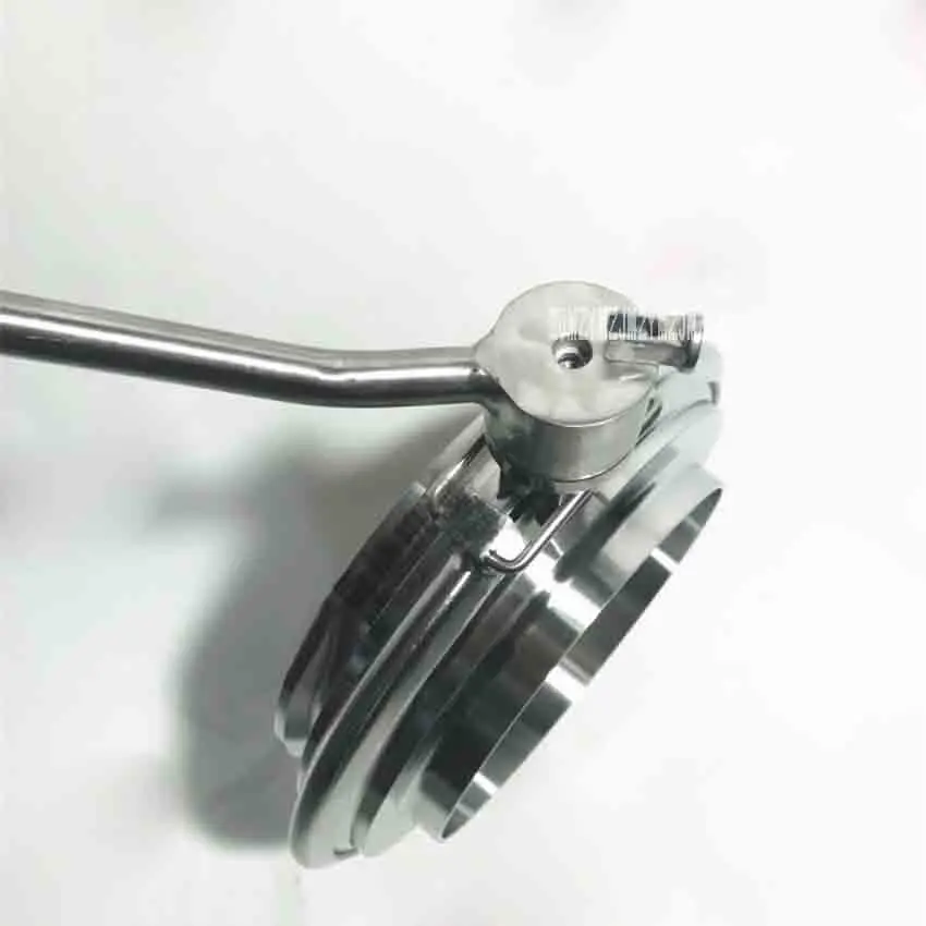 SS304/SS316LสแตนเลสTurnover Hopper Hygienic Quick-ติดตั้งวาล์วDN250 คู่มือเชื่อมปลายแป้งวาล์วผีเสื้อ 256 มม.